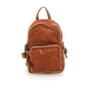 Campomaggi Leather Backpack with Rivets - Brand New with Tags